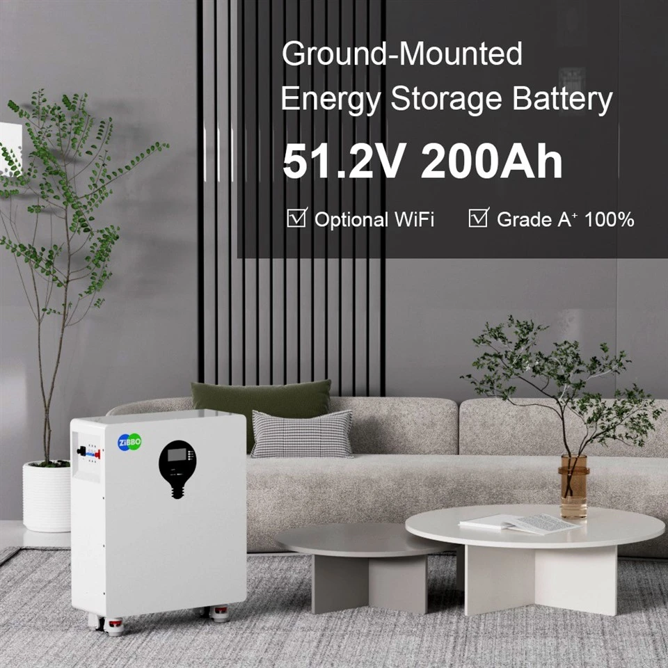 China Factory 51.2V 48V 200Ah LiFePO4 Lithium Battery Ground Type Home Energy Storage