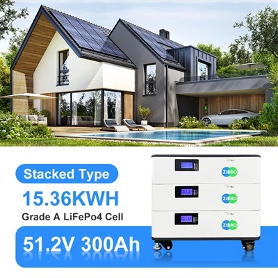 Residentiële Energieopslag 15KWH Zonne Gestapelde Batterij 51.2V 300Ah Cyclus Met lange levensuur